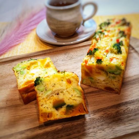 横浜野菜のおかずパウンド・カボチャ＆ブロッコリー＆枝豆 ・米粉（バター・砂糖不使用）